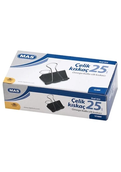 MAS KISKAC OMEGA CELIK 25mm 12 LI KUTU (925) ürün görseli 1