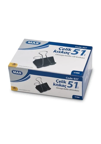 MAS KISKAC OMEGA CELIK 51mm 12 LI KUTU (937) ürün görseli 1