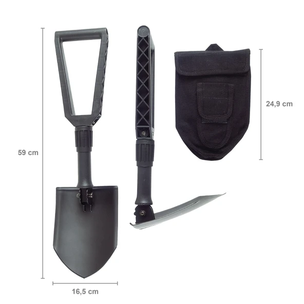 Fiskars 1000621 Katlanır Taktik Kamp Küreği Bor Çeliği - Resim 2
