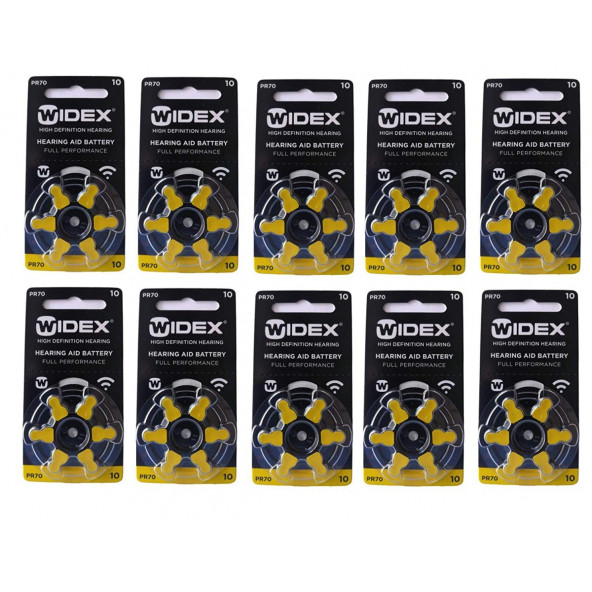 WİDEX İŞİTME CİHAZI 10 NUMARA PİL 10 PAKET ürün görseli 1