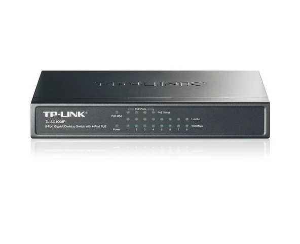 Tp-Link TL-SG1008P 8 Port Gigabit 4Port PoE Switc ürün görseli 1