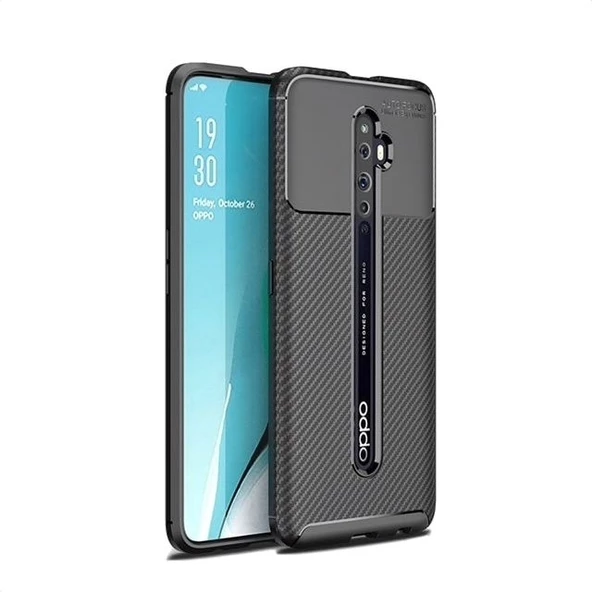 Smcase Oppo Reno 2Z Kılıf Negro Karbon Silikon ürün görseli 1