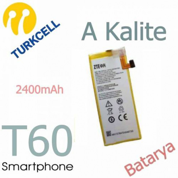 Turkcell T60 Batarya T60 Uyumlu Yedek Batarya ürün görseli 1