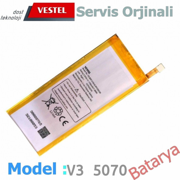 Vestel Venüs V3 5070 Batarya Venüs 5070 Uyumlu Yedek Batarya ürün görseli 1