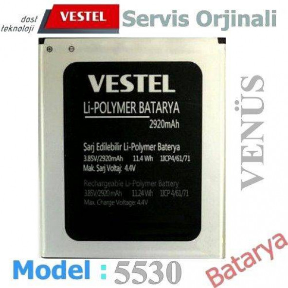 Vestel Venüs V3 5530 Batarya Venüs 5530 Uyumlu Yedek Batarya ürün görseli 1