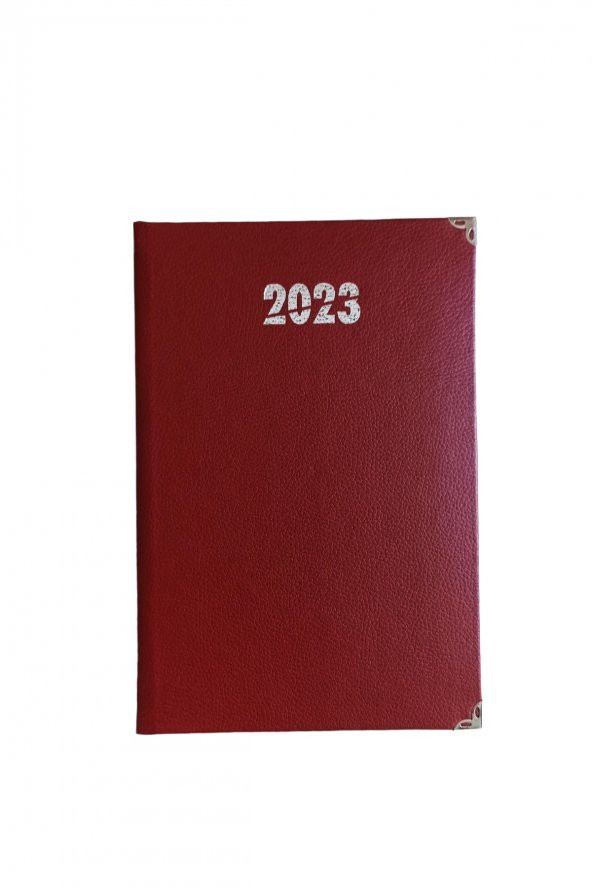 Yağmur 14x20 Ajanda 2023  S. Deri Bordo ürün görseli 1