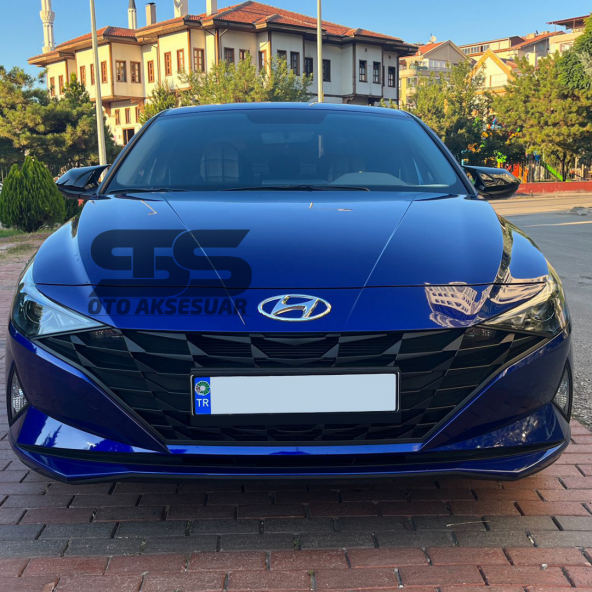 Hyundai Elantra Sinyalli Batman Yarasa Ayna Kapağı Piano Black 2021 Sonrası ürün görseli 1