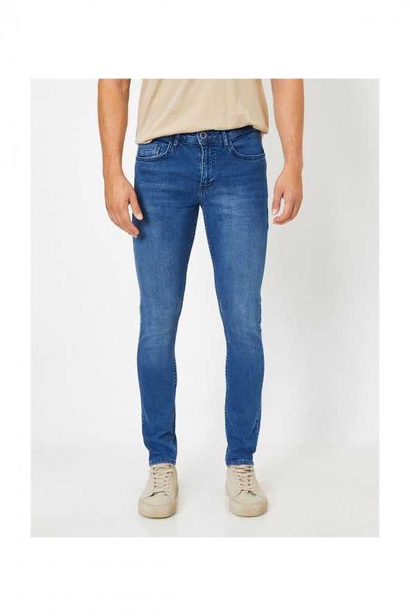 Erkek Indıgo Jeans 1KAM43219MD - Resim 3