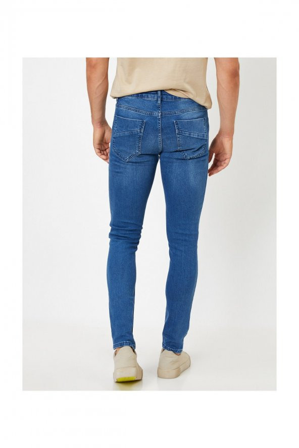 Erkek Indıgo Jeans 1KAM43219MD - Resim 4