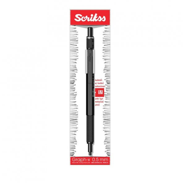SCRIKSS  GRAPH-X VERSATIL METAL 05 MAT SIYAH 1 LI - Resim 3