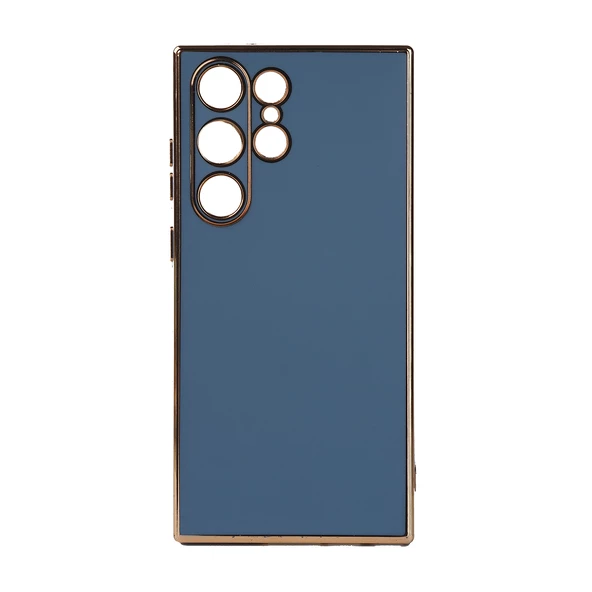 Galaxy S23 Ultra Kılıf Zore Bark Kenarları Altın Renk Kılıf ürün görseli 1