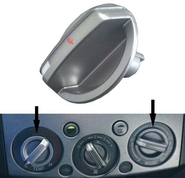 Ford Ranger Kalorifer Isı Ayar Düğmesi Sol Ve Sağ [1 Adet] 2006-2008 ürün görseli 1