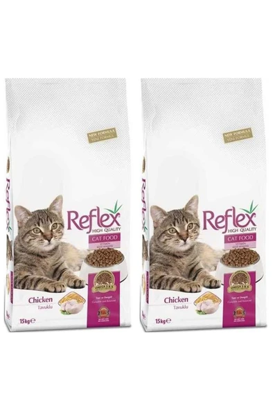 Reflex Tavuklu Yetişkin Kedi Maması 15kg 2 Adet ürün görseli 1