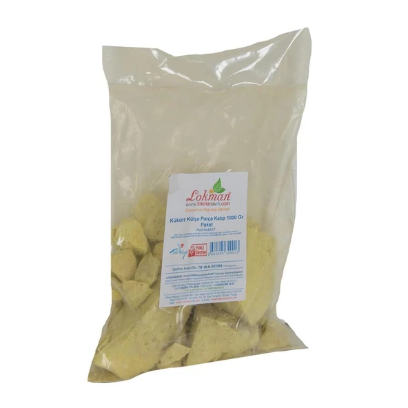 Doğal Kükürt Külçe Parça Kalıp Kiloluk Tane Kalem Kükürt 1KG ürün görseli 1