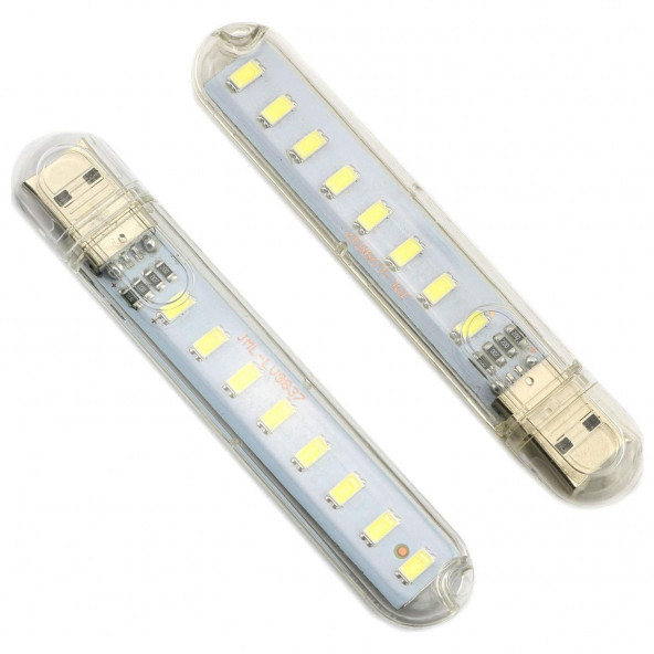 8 Led Beyaz Renk Taşınabilir Mini Usb Led Lamba A82 ürün görseli 1