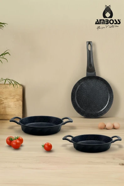 Mixta 3 Parça Döküm 18 cm Tava 18-20 cm Sahan Seti ürün görseli 1