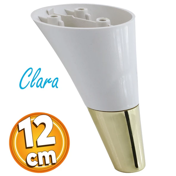 Clara Mobilya Kanepe Sehpa Tv Ünitesi Baza Koltuk Ayağı Krem Gold Renk 12 Cm Ayakları ürün görseli 1