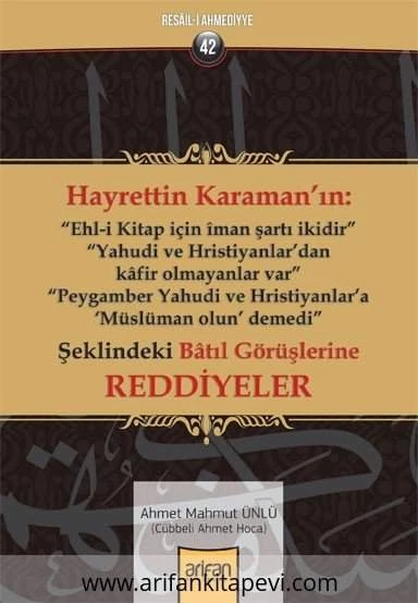 Hayrettin Karamana Reddiyeler ürün görseli 1