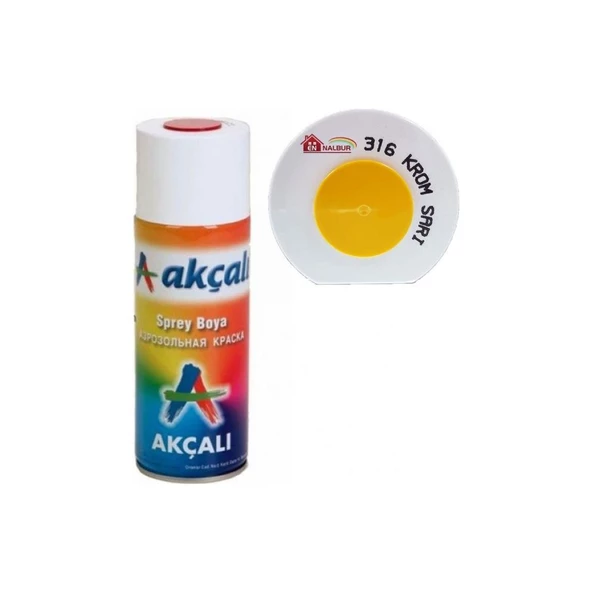 AKÇALI SPREY BOYA KROM 316 SARI ürün görseli 1