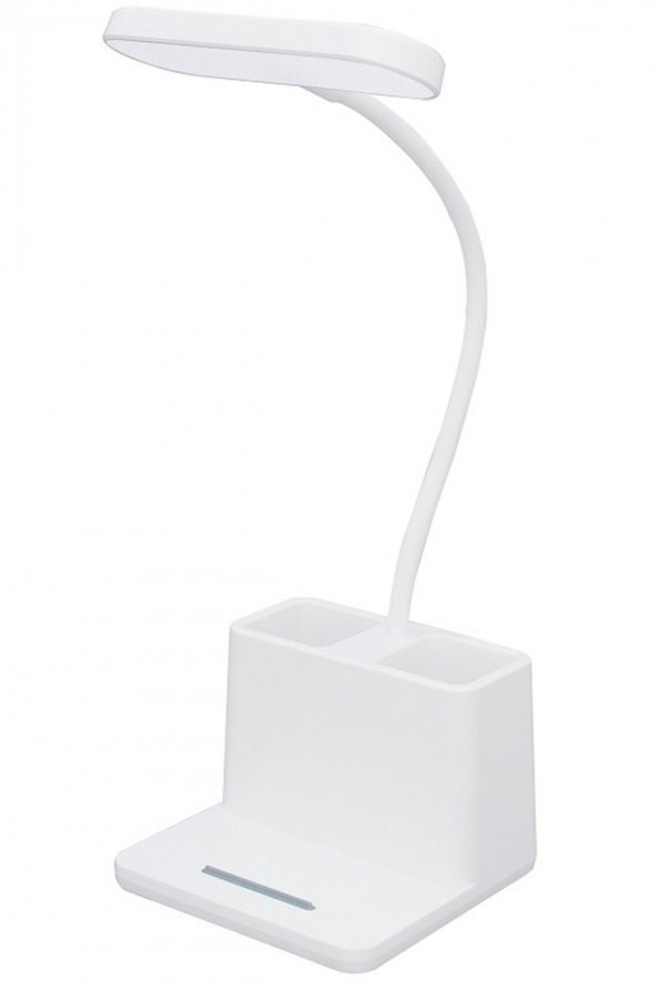 Led Masa Lambası Şarjlı Kalemlikli - Resim 4