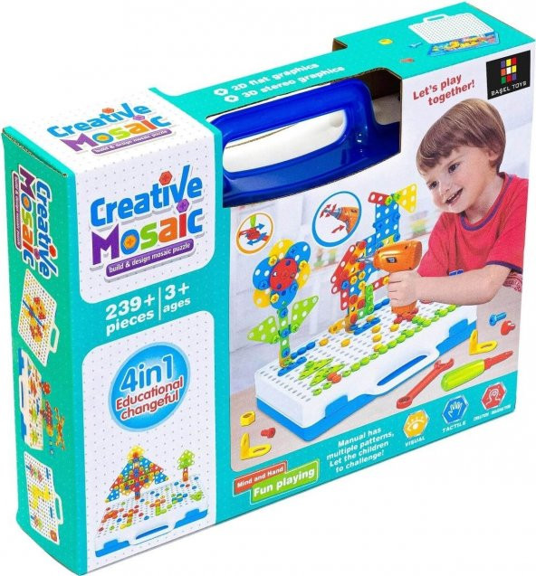 Başel Toys Creative Mosaic Puzzle 239 Parça ürün görseli 1