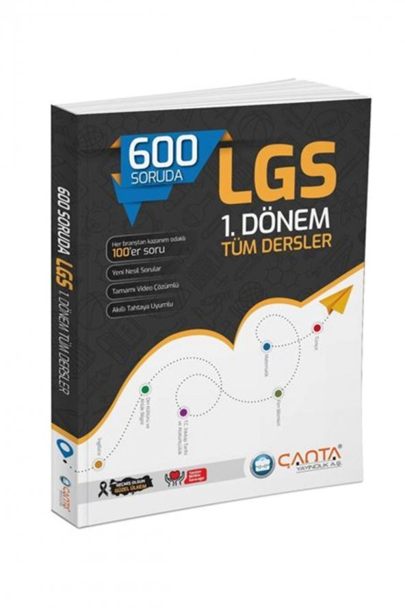 Çanta 600 Soruda 8.sınıf Lgs 1.dönem Tüm Dersler Soru Bankası ürün görseli 1