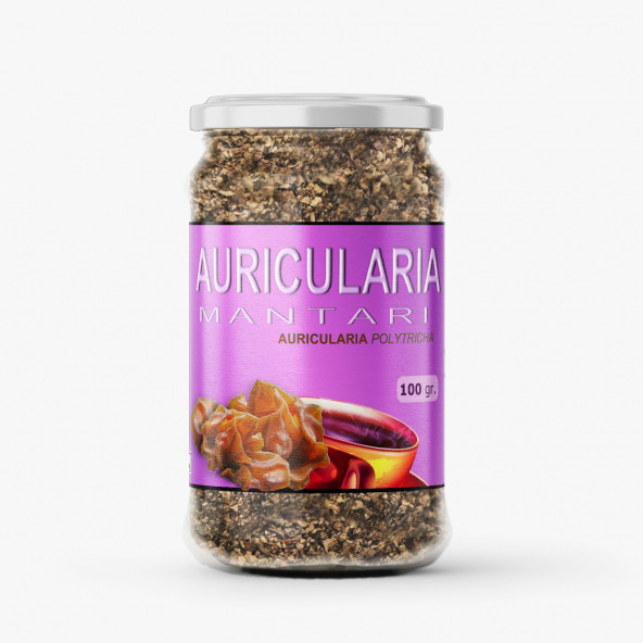 Auricularia - Orman Kulağı Mantarı - Öğütülmüş 100 gr (Cam Kavanoz) ürün görseli 1
