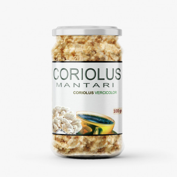 Koriolus - Hindi Kuyruğu Mantarı - Öğütülmüş 100 gr (Cam Kavanoz) ürün görseli 1