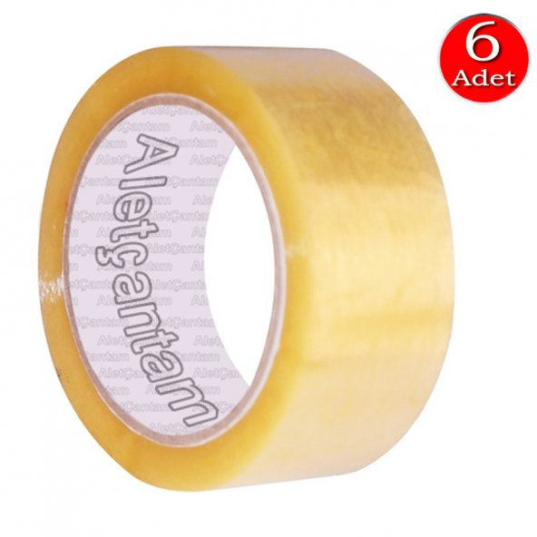 Aletçantam Şeffaf Koli Bandı 100 yrd - 6lı Paket ürün görseli 1