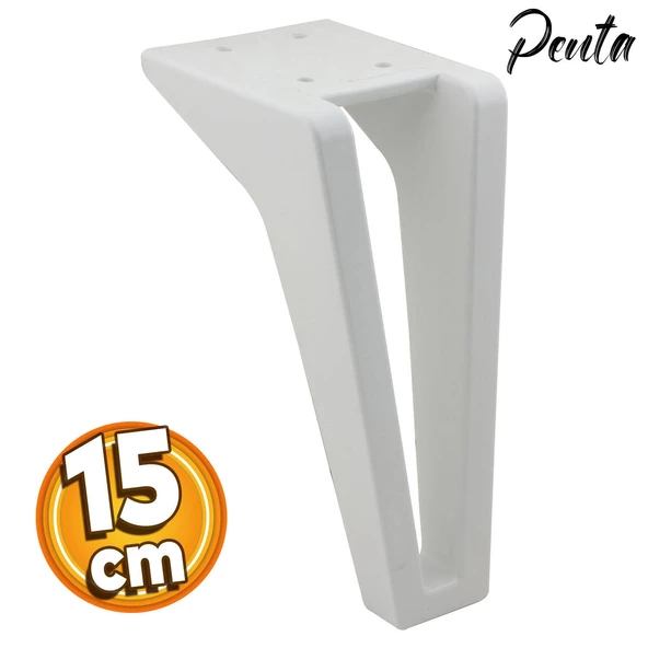 Penta Lüks Mobilya Kanepe Sehpa Tv Ünitesi Çekyat Koltuk Ayağı 15 Cm Ayakları Beyaz Baza Ayakları ürün görseli 1