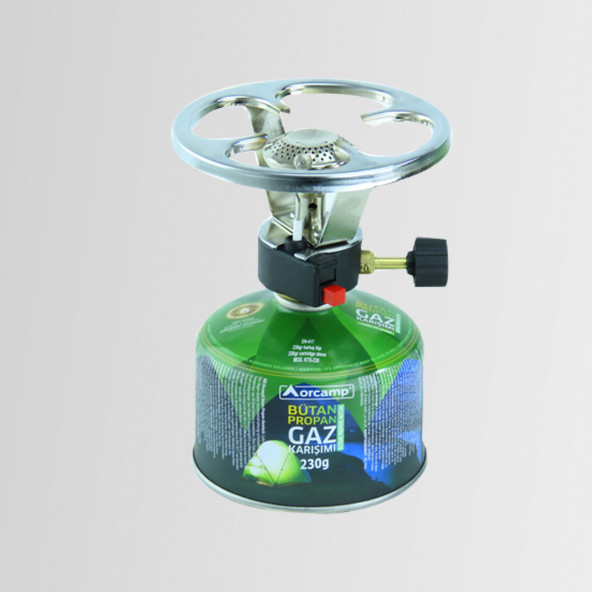 Orcamp CK-192 Siboplu Çakmaklı Kamp Ocak 230 Gram Tüplü Set ürün görseli 1
