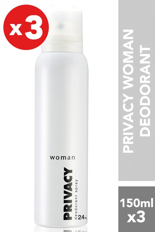 Privacy Women 3lü Deodorant (3x150 ml ) ürün görseli 1