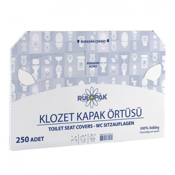 RULOPAK Klozet Kapak Örtüsü (250 yaprak) ürün görseli 1