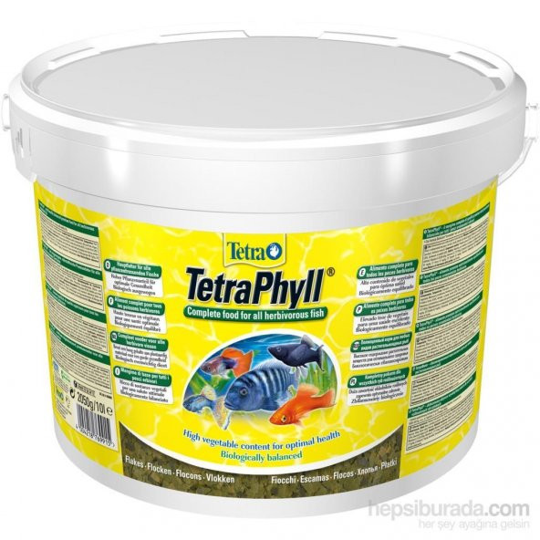 Tetra Flakes Vegetable Bitkisel Pul Balık Yemi 10L ürün görseli 1