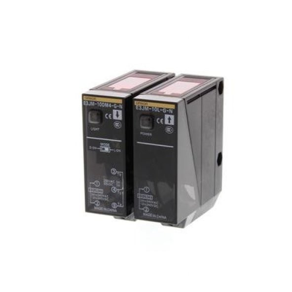 OMRON E3JM10M4TGNNOMS Fotoelektrik sensör, kare kare, karşılıklı, 10m, zamanlayıcı, çıkışlı, sıkıştırmalı ürün görseli 1