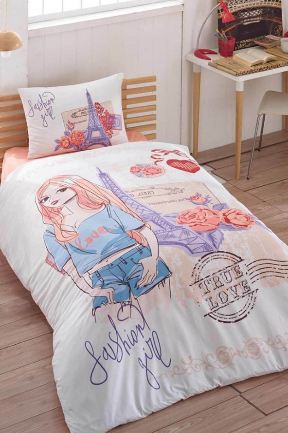 Taç Kristal Tek Kişilik Ranforce Nevresim Takımı - Fashion ürün görseli 1