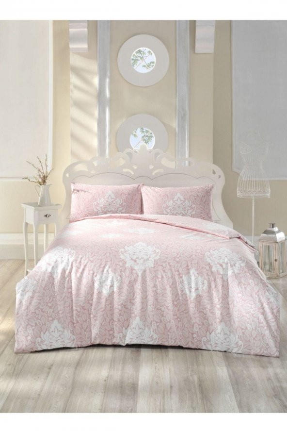 Ranforce Tek Kişilik Nevresim Takımı Snazzy Pembe ürün görseli 1