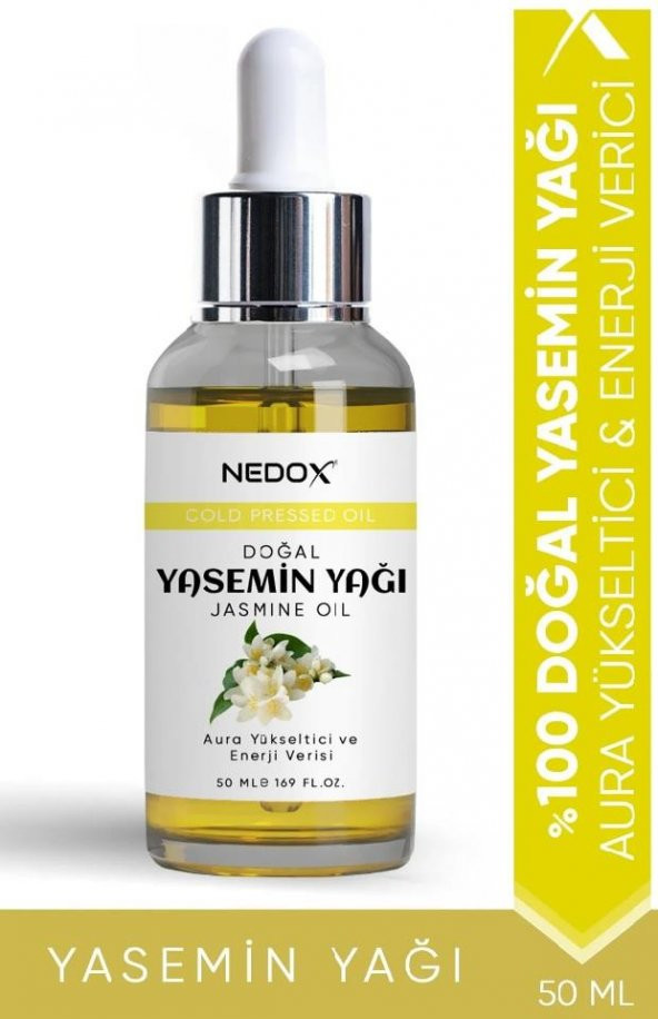 NEDOX Yasemin Yağı %100 Doğal Bitkisel Aura Yükseltici & Enerji Verici Jasmine Oil 50 Ml ürün görseli 1