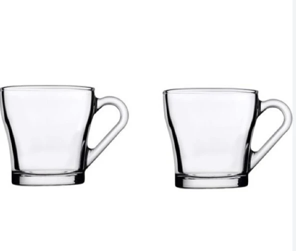 Paşabahçe 55233 2Li Chroma 205cc/6oz Su ve Çay Bardağı Kulplu ürün görseli 1