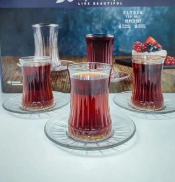 Paşabahçe Çay Seti 950054 6Lı Elysia 170cc ürün görseli 1