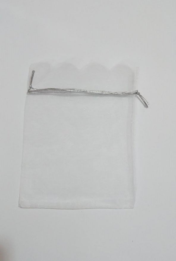 10 Adet Şeffaf Bez Kına Düğün Mevlüt Sünnet Hediye Kesesi Kese Çanta Boyut: 16 cm x 12 cm ürün görseli 1