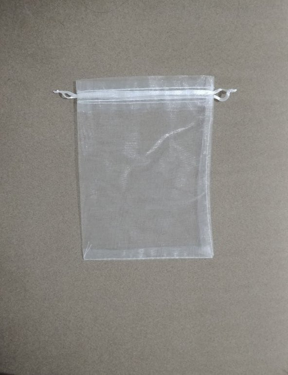 10 Adet Şeffaf Bez Kına Düğün Mevlüt Sünnet Hediye Kesesi Kese Çanta 18 cm x 13 cm ürün görseli 1
