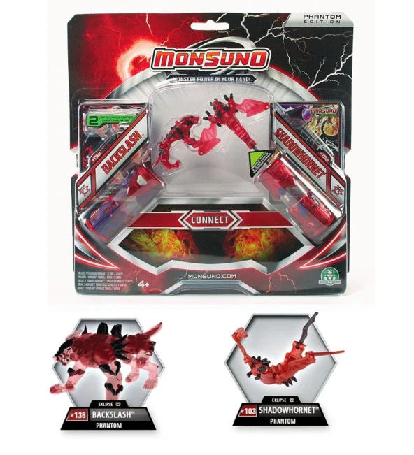 MONSUNO, Lisanslı Backslash-Shadowhornet Figürleri, Fırlatma Kapsülleri ve 2 Oyun Kartı ürün görseli 1