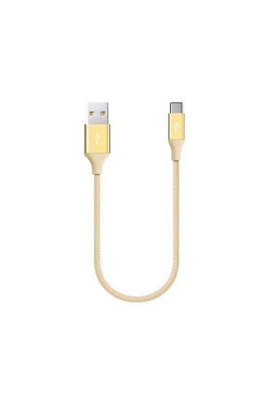 Ttec AlumiCable Type-C Kablo Altın 30cm - 2DK26A - Resim 2