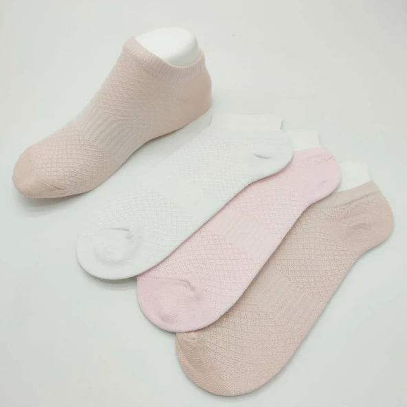 Fileli Sneakers Çorap 12 Li Paket - Resim 9