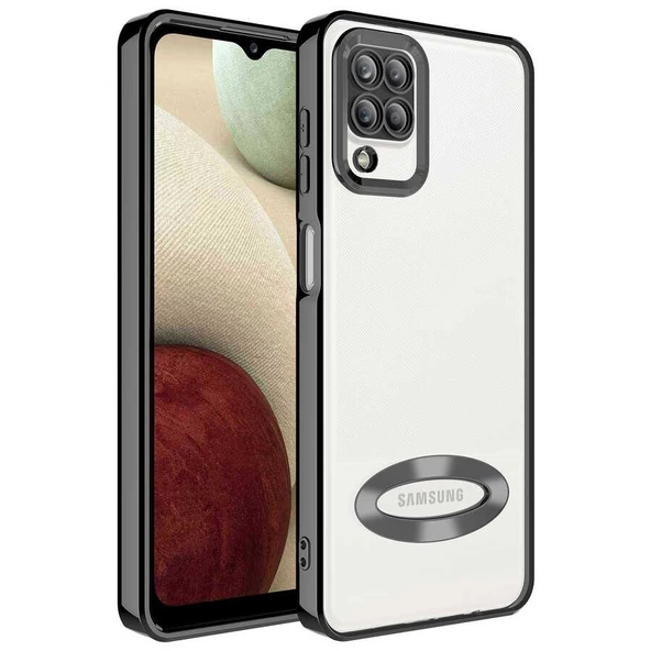 Gpack Samsung Galaxy A12 Kılıf Logo Gösteren Kamera Korumalı Silikon ürün görseli 1