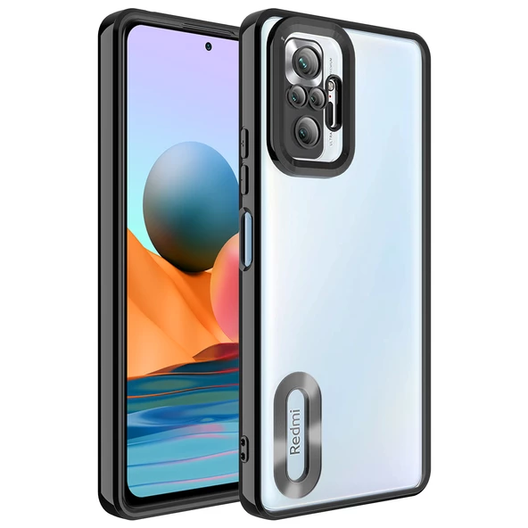 Gpack Xiaomi Redmi Note 10 Pro Kılıf Logo Gösteren Kamera Korumalı Silikon ürün görseli 1