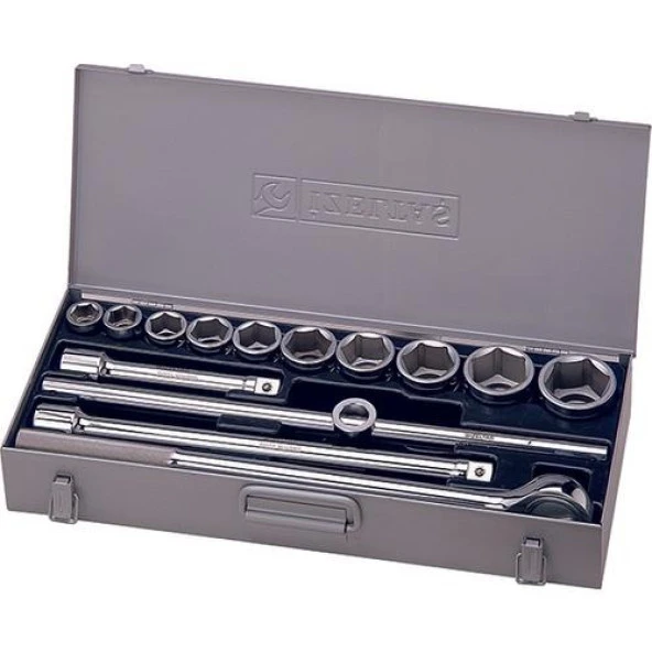 İzeltaş 3/4" Altı Köşe Lokma Anahtar Takımı 14 Parça ürün görseli 1
