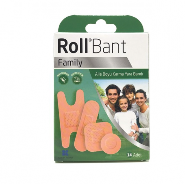 Roll Bant Family Yara Bandı 14lü ürün görseli 1