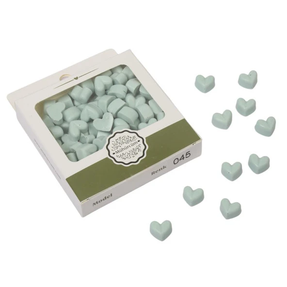 Mühür Mumu Eritme Kalp Boncuk Paket Model No: 45 CAMGÖBEĞİ PASTEL ürün görseli 1